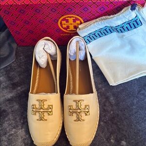 Tory Burch Eleanor Espadrille in New Cream